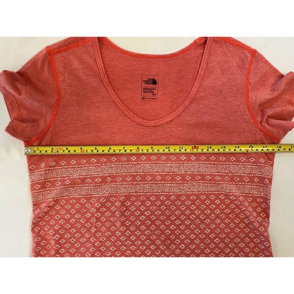 The North Face Women Sz S FlashDry Shirt Short Sleeve Diamond Lightweight Active - Picture 5 of 9